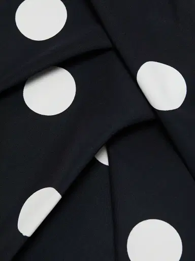 Chiara Boni La Petite Robe Women's Wang Polka Dot Draped Sheath Dress | Thumbnail 7 Chiara Boni La Petite Robe Women's Wang Polka Dot Draped Sheath Dress | Thumbnail 7
