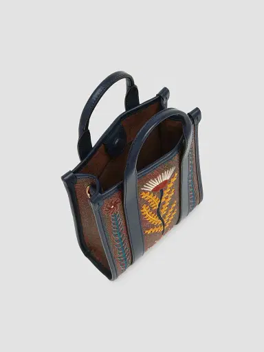 Etro Women's Arnica Extra-Small Signature Paisley Top Handle Bag | Thumbnail 3 Etro Women's Arnica Extra-Small Signature Paisley Top Handle Bag | Thumbnail 3