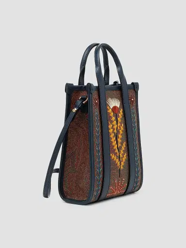 Etro Women's Arnica Extra-Small Signature Paisley Top Handle Bag | Thumbnail 4 Etro Women's Arnica Extra-Small Signature Paisley Top Handle Bag | Thumbnail 4
