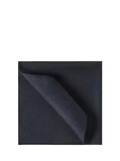 Brunello Cucinelli Men's Virgin Wool and Silk Twill Pocket Square - Navy Blue | Thumbnail 1