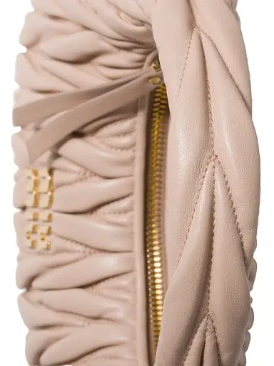 Miu Miu Women's Wander Matelassé Nappa Leather Hobo Bag | Thumbnail 6 Miu Miu Women's Wander Matelassé Nappa Leather Hobo Bag | Thumbnail 6