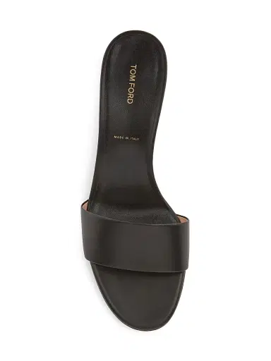 Tom Ford Women's 55MM Patent Leather Stiletto Mules - Black - Size 9.5 | Thumbnail 4