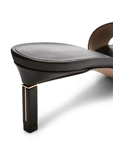 Tom Ford Women's 55MM Patent Leather Stiletto Mules - Black - Size 9.5 | Thumbnail 5