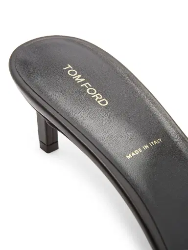 Tom Ford Women's 55MM Patent Leather Stiletto Mules - Black - Size 9.5 | Thumbnail 6