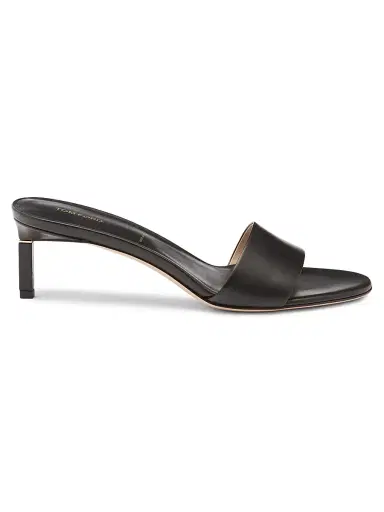 Tom Ford Women's 55MM Patent Leather Stiletto Mules - Black - Size 9.5 | Thumbnail 1