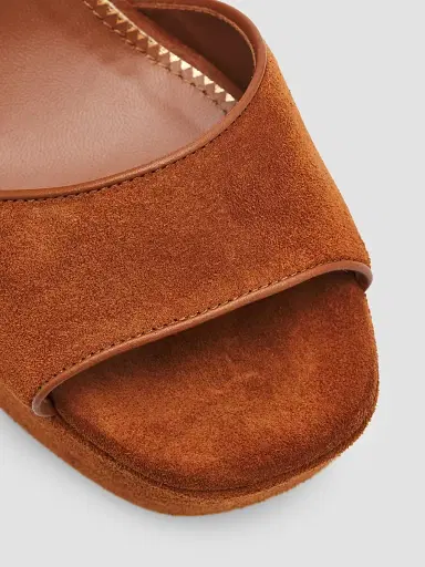 Pollini Women's 110MM Suede Platform Sandals - Hide - Size 11 | Thumbnail 5 Pollini Women's 110MM Suede Platform Sandals - Hide - Size 11 | Thumbnail 5