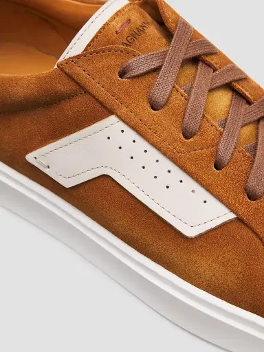 Magnanni Men's Phoenix Suede & Leather Low-Top Sneakers | Thumbnail 3