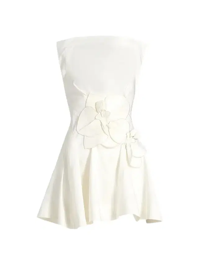 Women's Warra Floral-Appliqué Linen A-Line Minidress -
