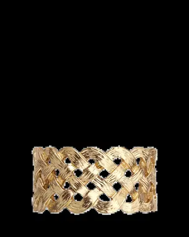 L'Objet Braided Gold-Plated Napkin Ring Jewels, Set of 4 | Thumbnail 2
