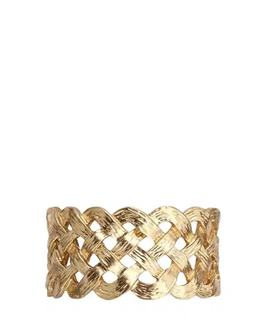 L'Objet Braided Gold-Plated Napkin Ring Jewels, Set of 4 | Thumbnail 1