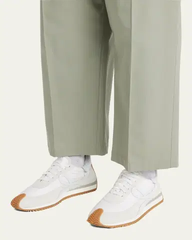 Loewe Men's Flow Runner 2.0 Nylon and Suede Sneakers | Thumbnail 2 Loewe Men's Flow Runner 2.0 Nylon and Suede Sneakers | Thumbnail 2