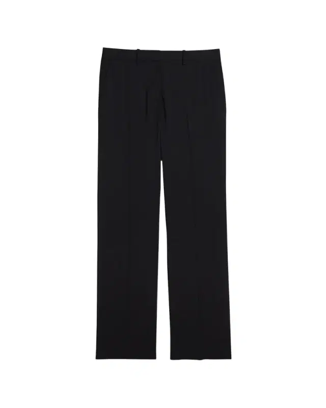 Wool Flat Front Pants