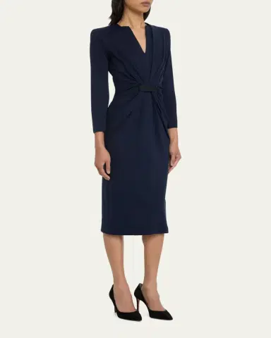 Giorgio Armani Tab Front Jersey Dress | Thumbnail 4