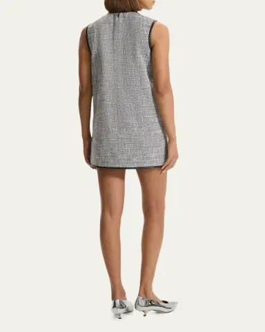 Theory Tweed Canvas Sleeveless Mini Dress | Thumbnail 3 Theory Tweed Canvas Sleeveless Mini Dress | Thumbnail 3
