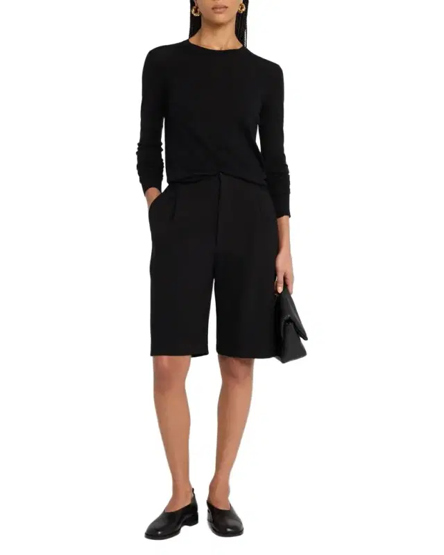 Theory Regal Merino Wool Knit Crewneck Top