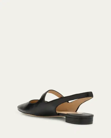 Manolo Blahnik Campari Leather Mary Jane Slingback Flats | Thumbnail 4 Manolo Blahnik Campari Leather Mary Jane Slingback Flats | Thumbnail 4