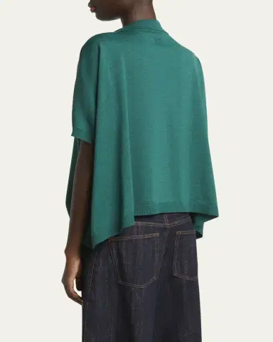 Loewe Deep V-Neck Johnny Collar Wool Sweater | Thumbnail 3
