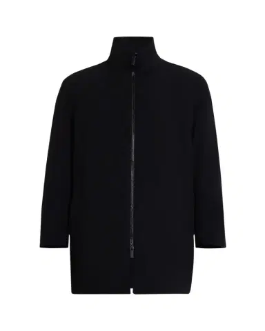 Giorgio Armani Men's Crepe Wool Topcoat | Thumbnail 1