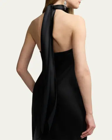 Ralph Lauren Collection Chilton Stretch Satin Evening Dress | Thumbnail 5