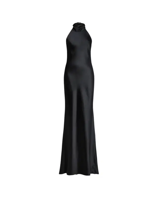 Ralph Lauren Collection Chilton Stretch Satin Evening Dress