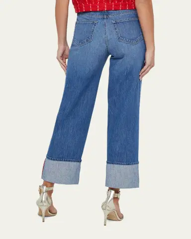 L'Agence Leighton Ultra High-Rise Cuffed Stovepipe Jeans | Thumbnail 3