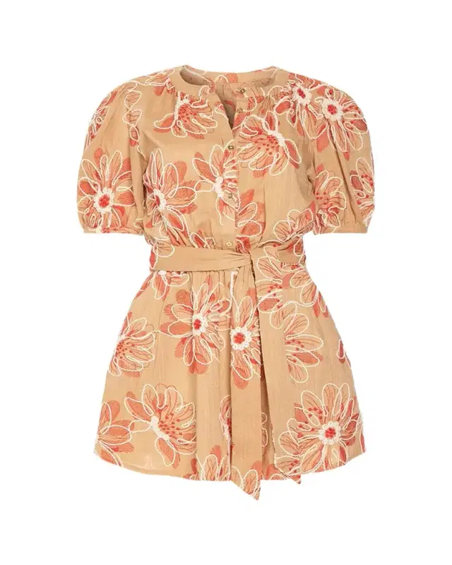 Selby Embroidered Mini Dress