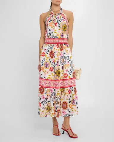 Ramy Brook Delia Halter Midi Dress | Thumbnail 3