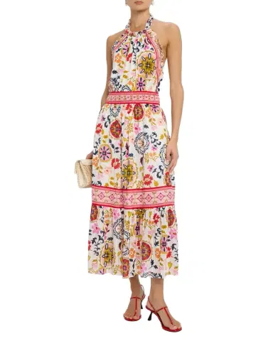 Ramy Brook Delia Halter Midi Dress | Thumbnail 1