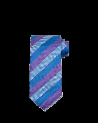 Charvet Men's Micro-Texture Diagonal Stripe Silk Tie | Thumbnail 2