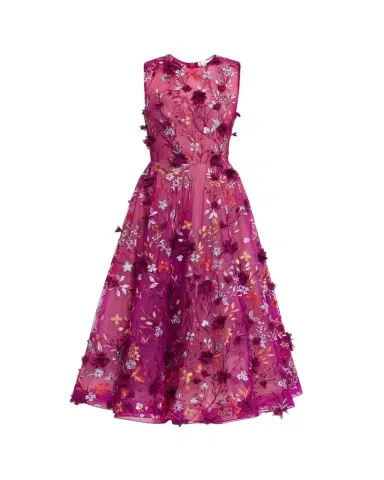 Bronx and Banco Saba Floral-Embroidered Sleeveless Midi Dress | Thumbnail 1