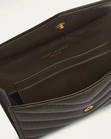 Saint Laurent YSL Monogram Small Flap Wallet in Smooth Leather | Thumbnail 4 Saint Laurent YSL Monogram Small Flap Wallet in Smooth Leather | Thumbnail 4
