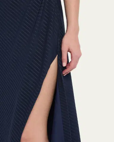 Ramy Brook Benja Ribbed Asymmetric Midi Dress | Thumbnail 5