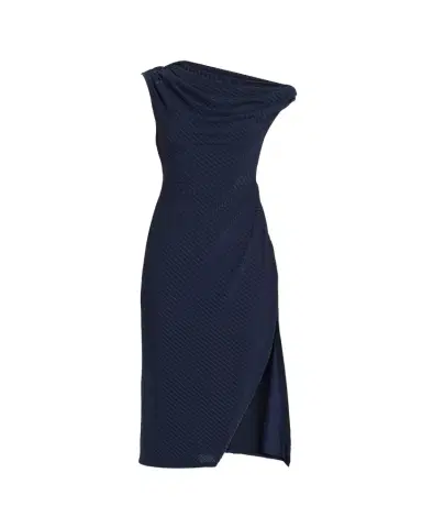 Ramy Brook Benja Ribbed Asymmetric Midi Dress | Thumbnail 1