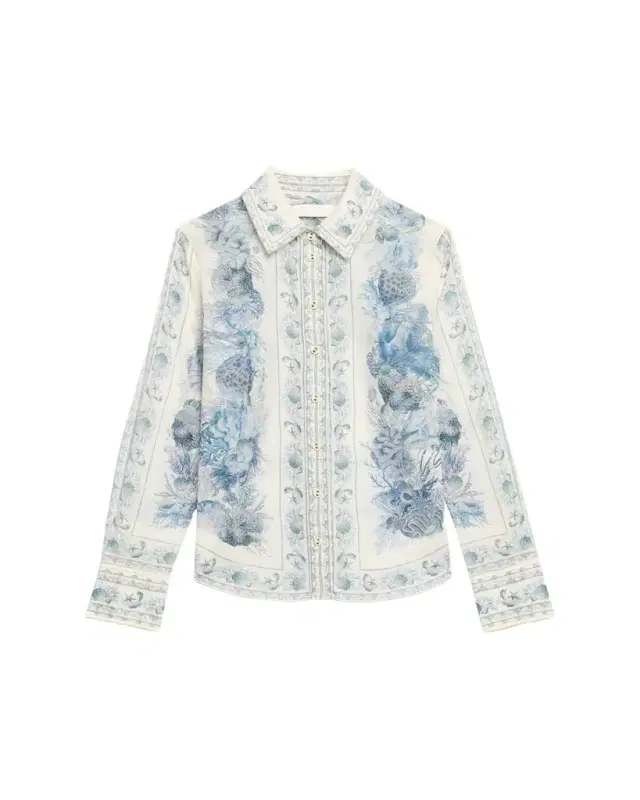 Wanderlust Long-Sleeve Blouse