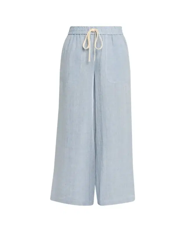Main St. Washed Hemp Denim Wide-Leg Pants