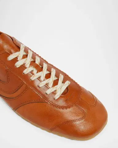 Dries Van Noten Men's Destin Mixed Leather Retro Sneakers | Thumbnail 4 Dries Van Noten Men's Destin Mixed Leather Retro Sneakers | Thumbnail 4