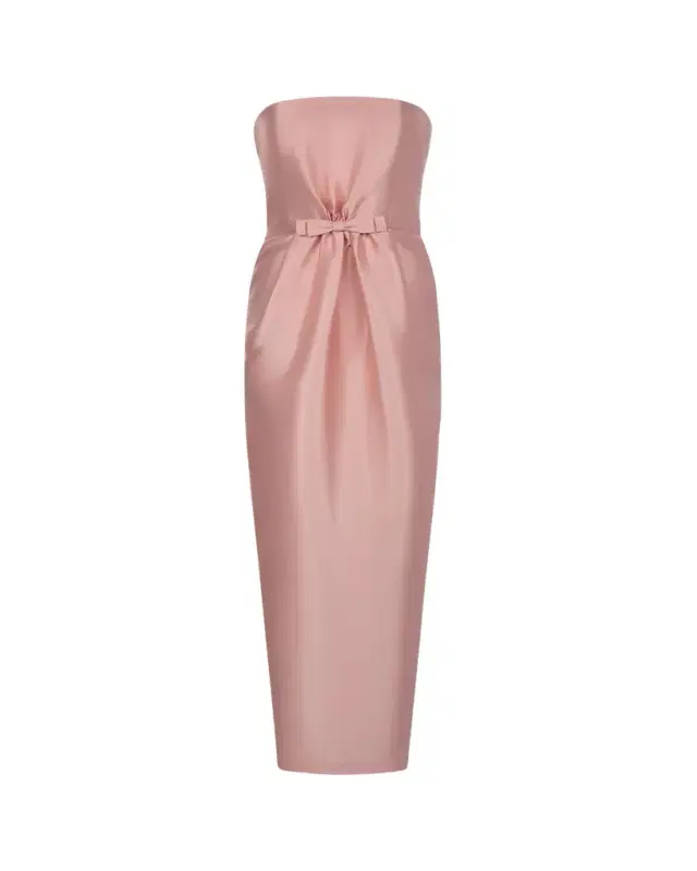 BERNADETTE Lenette Bow Strapless Gown