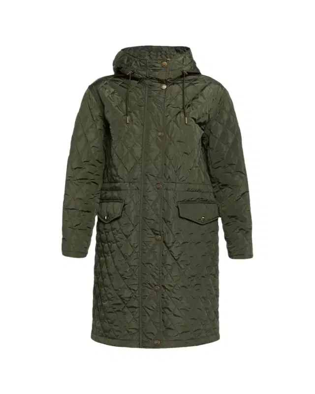 Hillgate Quilted Long Hooded Jacket