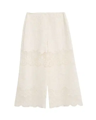 Kobi Halperin Gina Wide-Leg Geometric Floral Lace Pants | Thumbnail 1