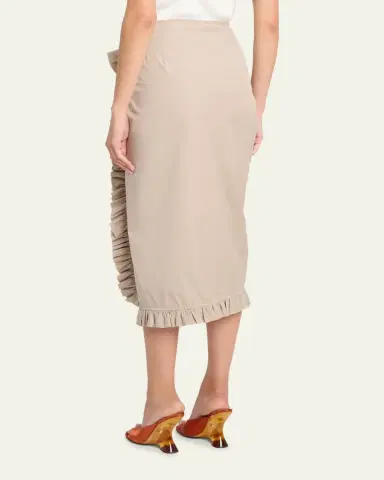 Dries Van Noten Sina Asymmetric Ruffle Midi Skirt | Thumbnail 3 Dries Van Noten Sina Asymmetric Ruffle Midi Skirt | Thumbnail 3