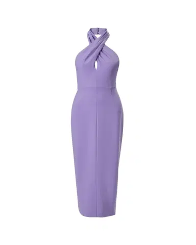 Carolina Herrera Crisscross Halter Midi Dress | Thumbnail 1