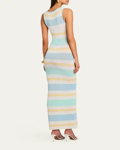 SEROYA Jasmine Striped Knit Maxi Dress | Thumbnail 3 SEROYA Jasmine Striped Knit Maxi Dress | Thumbnail 3