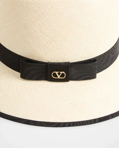 Valentino Garavani VLOGO Straw Fedora | Thumbnail 2 Valentino Garavani VLOGO Straw Fedora | Thumbnail 2