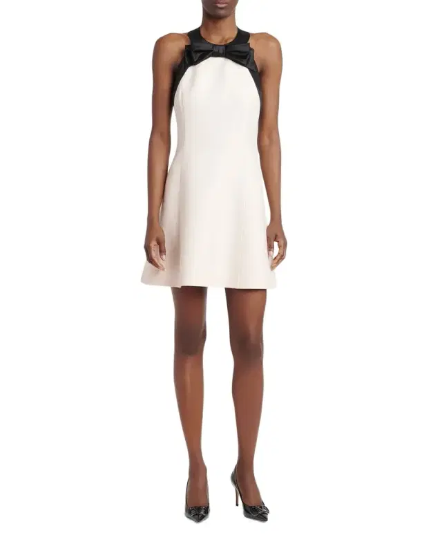 Valentino Garavani Bow-Accented Mini Dress