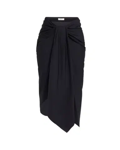 A.L.C. Rhodes Draped Cotton Midi Skirt | Thumbnail 1