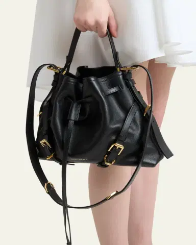 Givenchy Voyou Small Buckle Shoulder Bag in Leather | Thumbnail 2 Givenchy Voyou Small Buckle Shoulder Bag in Leather | Thumbnail 2