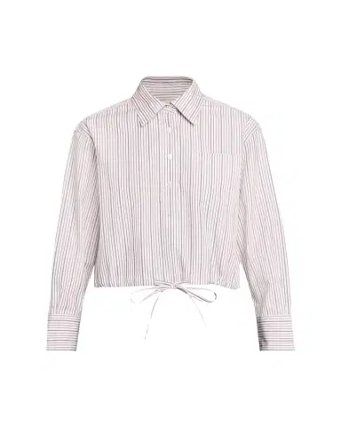 WE-AR4 The CC Striped Drawstring Cotton Shirt | Thumbnail 1