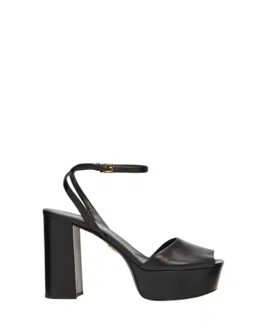 Prada 115mm Nappa Leather Platform Sandals | Thumbnail 1 Prada 115mm Nappa Leather Platform Sandals | Thumbnail 1