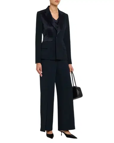 Jason Wu Collection Tailored Satin-Trim Blazer | Thumbnail 1 Jason Wu Collection Tailored Satin-Trim Blazer | Thumbnail 1