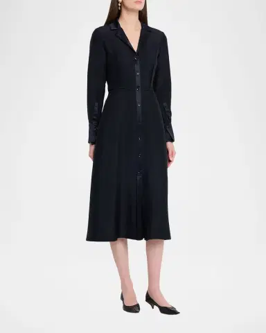 Jason Wu Collection Washed Twill Layered Midi Shirtdress | Thumbnail 3 Jason Wu Collection Washed Twill Layered Midi Shirtdress | Thumbnail 3